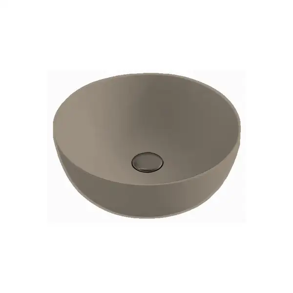 Умивальник на стільницю Nic Design Ovvio 38x14 см, Sabbia matt (001446051)