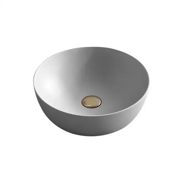 Умивальник на стільницю Nic Design Ovvio 42х14 см, Cemento матовий (001447047)