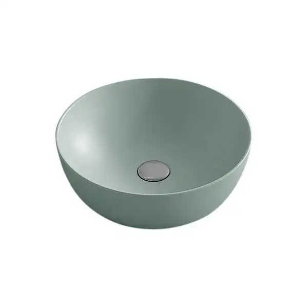 Умивальник на стільницю Nic Design Ovvio 42х14 см, Salvia матовий (001447067)