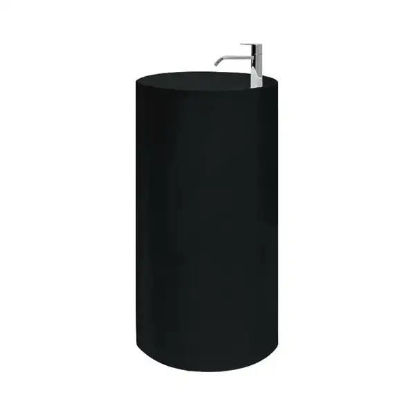 Nic-Design Умивальник окремо стоячий з отвором під змішувач Nic Design Ovvio 45х85 см, Antracite матовий (001454013)