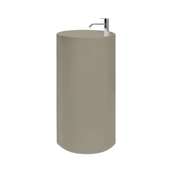Nic-Design Умивальник окремо стоячий з отвором під змішувач Nic Design Ovvio 45х85 см, Sabbia матовий (001454051)