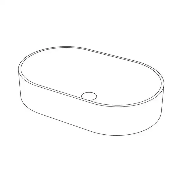Nic-Design Nic Design Pin Умивальник, на стільницю, білий гл. (001714001)