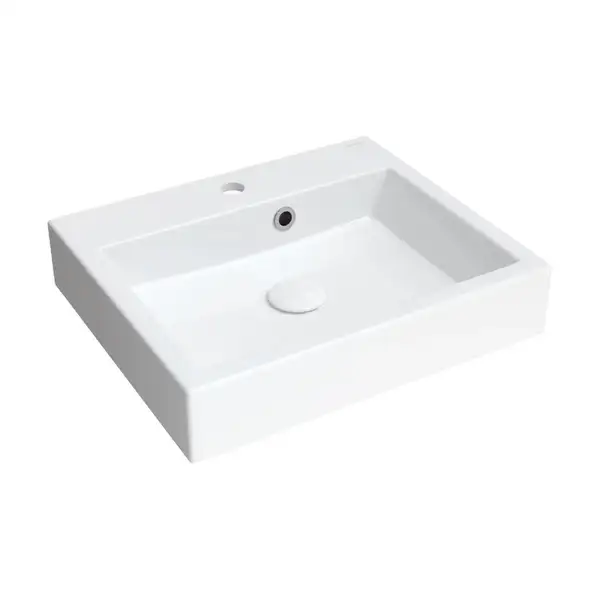 умывальник Omnires Thasos 42x50 white (THASOS500ZPBP)