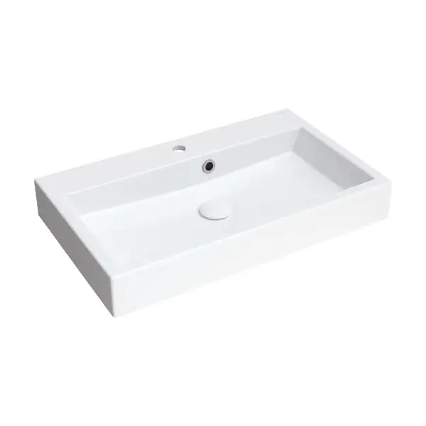умывальник Omnires Thasos 42x70 white (THASOS700ZPBP)