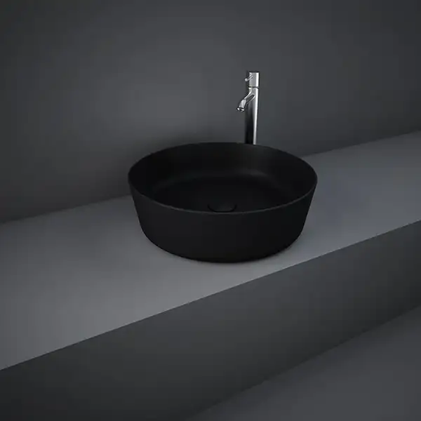 Rak Ceramics Feeling Раковина накладная, черный матовый (FEECT4200504A)