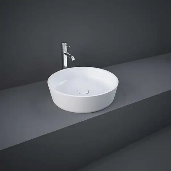 Раковина накладная на столешницу Rak Ceramics Feeling Ø 42 см, белый глянец (FEECT4200AWHA)