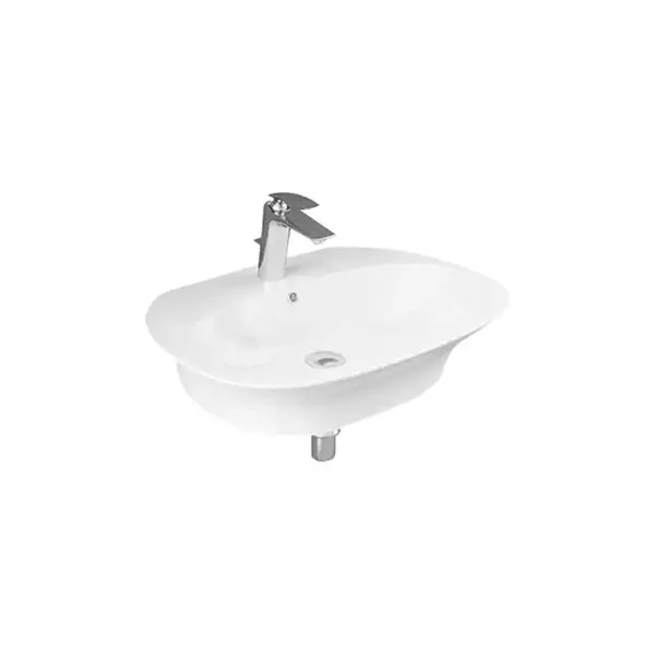Раковина подвесная Rak Ceramics Sensation 55 х 46 см, белый глянец (SENWB5501AWHA)