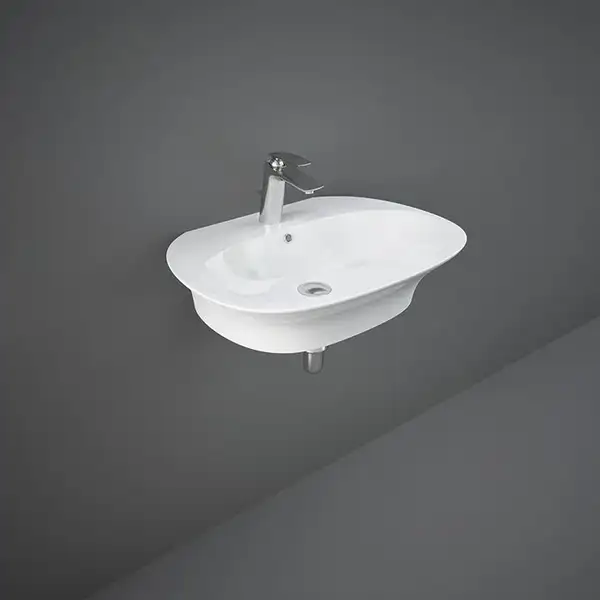 Раковина подвесная Rak Ceramics Sensation 55 х 46 см, белый глянец (SENWB5501AWHA)