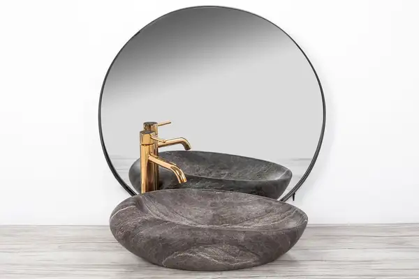 Умывальник (раковина) REA ROXY A STONE D.GREY MATT накладной (REA-U6649)