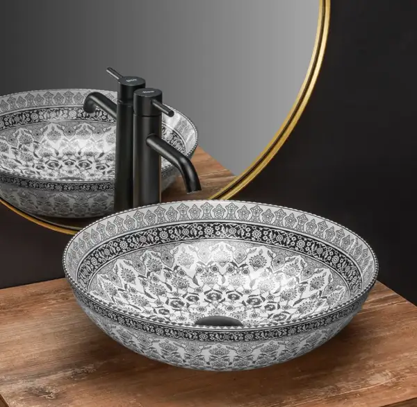 Умывальник (раковина) REA ARTE DARK GREY накладной (REA-U8002)