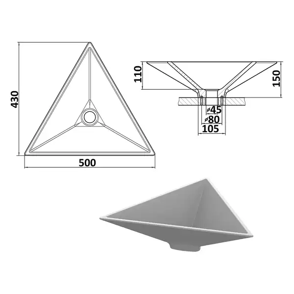 Snail Умивальник «Пегас» А802 Олива глянець (114A802)