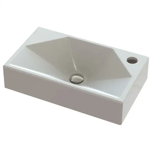 Snail Меркурій R А100М Умивальник, білий матовий (157RA100M)