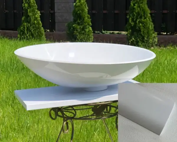 Snail Лотос А100М Умивальник наставний, білий мат (173A100M)