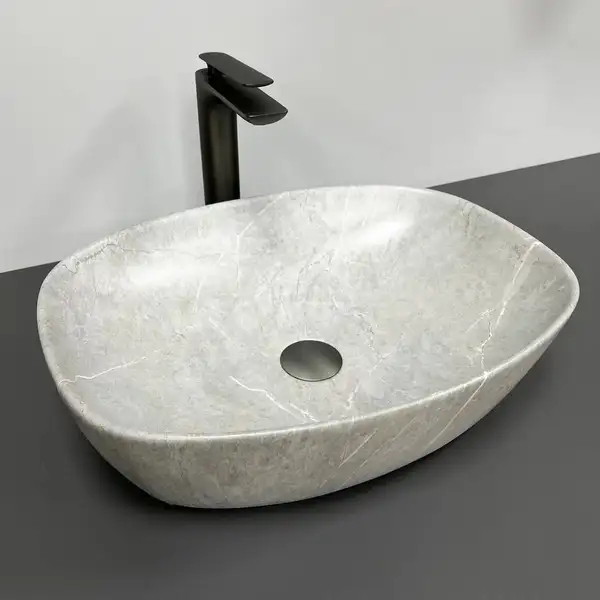 Умывальник (раковина) VBI OLBIA GREY STONE MATT накладной (VBI-014300)