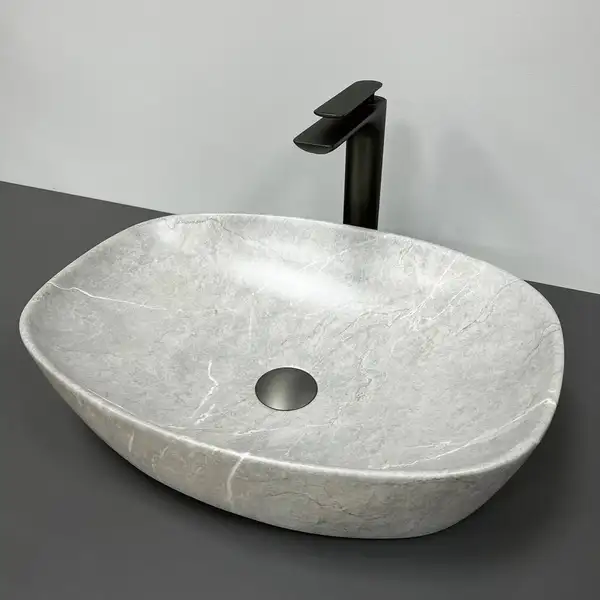 Умывальник (раковина) VBI OLBIA GREY STONE MATT накладной (VBI-014300)
