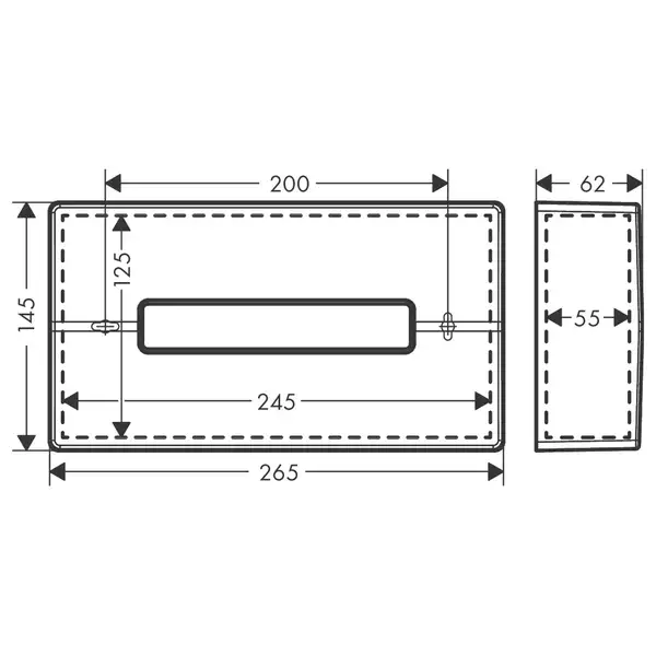 Диспенсер для салфеток Hansgrohe AddStoris, матовый чёрный хром (41774340) фото 2 Aquada.com.ua