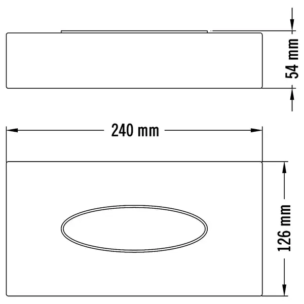 Диспенсер для серветок Mediclinics Wall Mounted, сатиновий (AI0985CS)