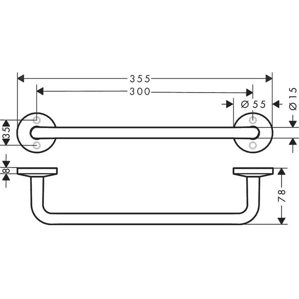 Поручень AXOR Universal Circular, хром (42813000)