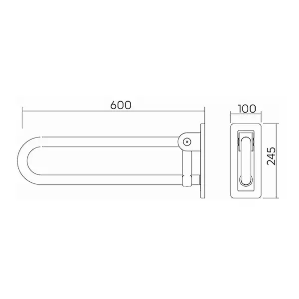 Поручень 60 см LEHNEN CONCEPT (L60401000) KOLO