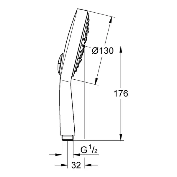 Ручний душ з 4 режимами Grohe Power &amp; Soul Cosmopolitan 130 (27664000)