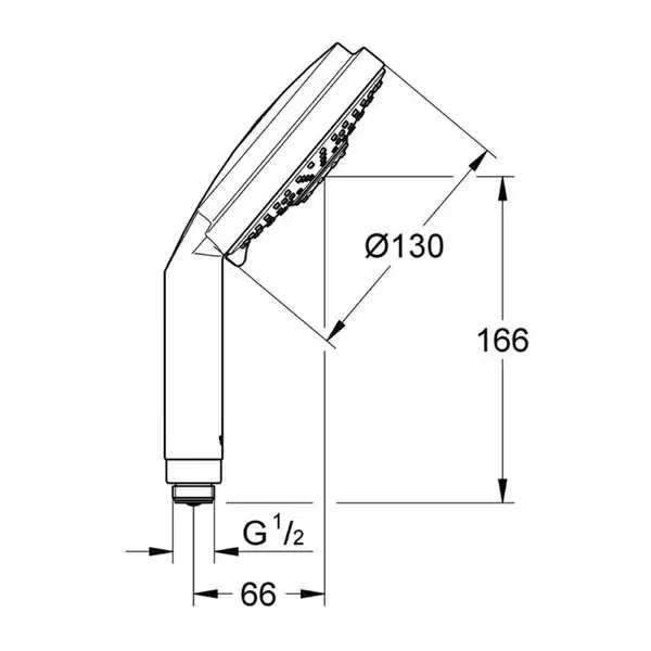 Ручний душ з 3 режимами Grohe Rainshower Cosmopolitan 130 (28755000)