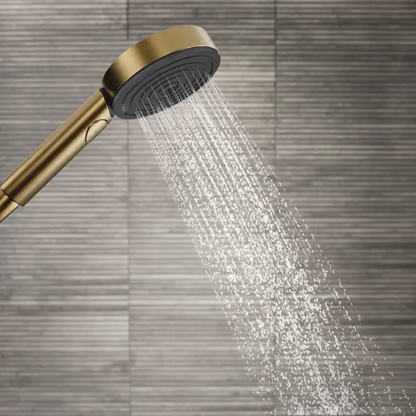 Лейка для душа Hansgrohe Pulsify Select EcoSmart (цвет - шлифованная бронза), 3 вида струи Relaxation 24111140