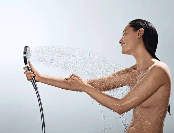 Лейка для душа Hansgrohe Croma Select S Multi EcoSmart (цвет - белый/хром), 3 вида струи (26801400) фото 5 Aquada.com.ua