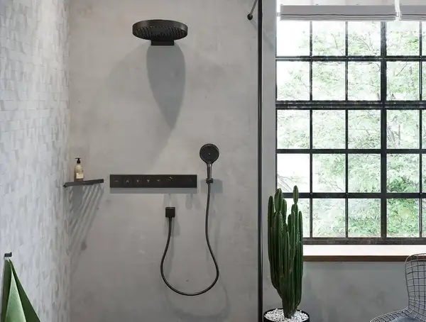 Лійка для душу Hansgrohe Rainfinity 130 3jet EcoSmart (колір - чорний шліфований хром) 26865340