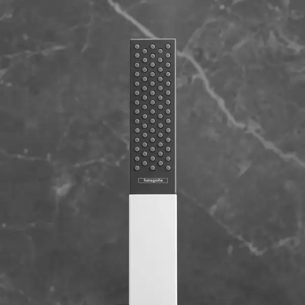 Лейка для душа "палочка" Hansgrohe Rainfinity EcoSmart (цвет - белый матовый/чёрный), 1 вид струи (26867700) фото 4 Aquada.com.ua