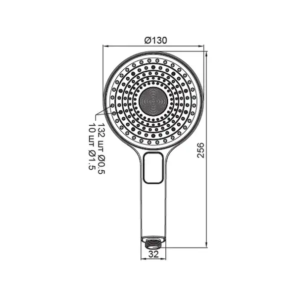 Лійка для душу Koer KP-0403-03 (3 функції) (KR4995)