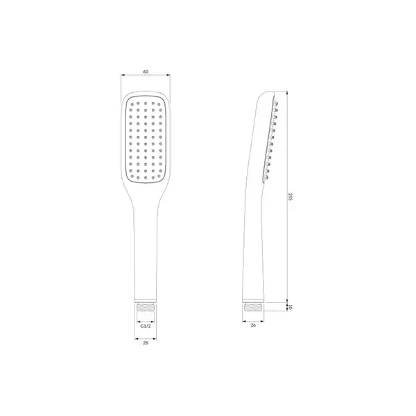 душова лійка Omnires Hudson chrome (HUDSONX-RCR)