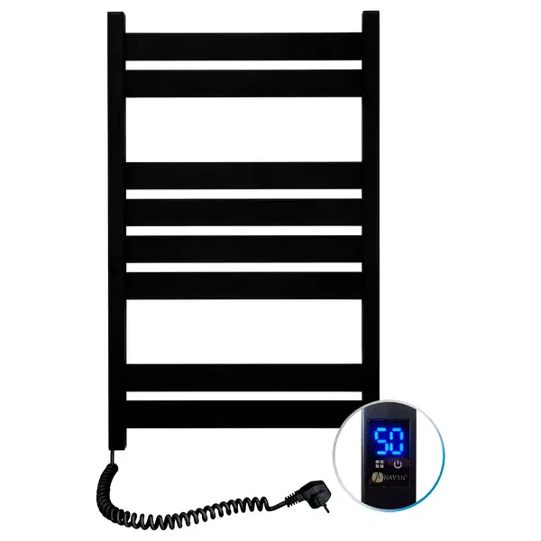 Navin Рушникосушарка Largo 500х800 Sensor ліва (чорний муар) 12-244153-5080