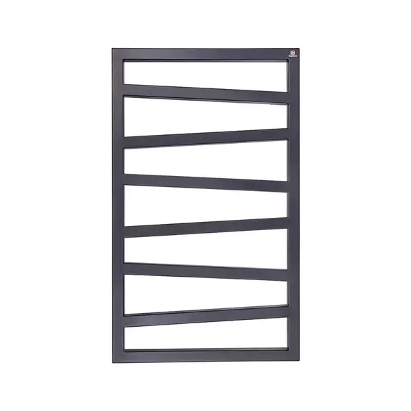 Полотенцесушитель электрический Terma ZigZag 50 х 83,5h см с наружным тэном One, чёрный матовый (WLZIG083050/9005/ONE) фото 1 Aquada.com.ua