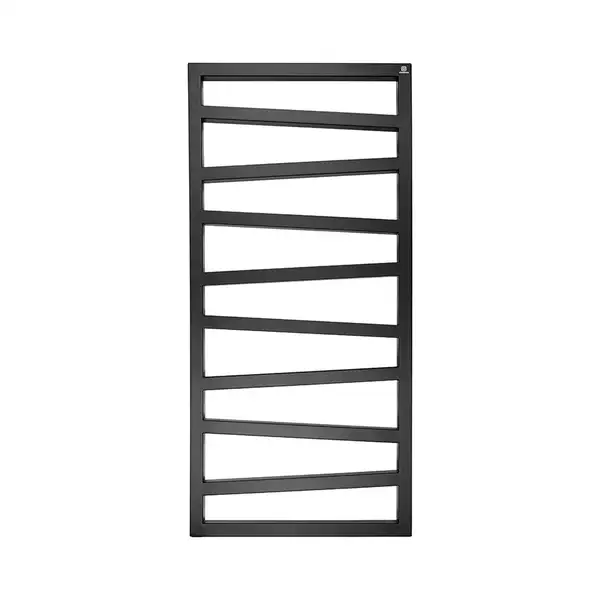Полотенцесушитель электрический Terma ZigZag в комплекте с тэн One 50 x 131h см, чёрный матовый (WLZIG131050/9005/ONE) фото 1 Aquada.com.ua