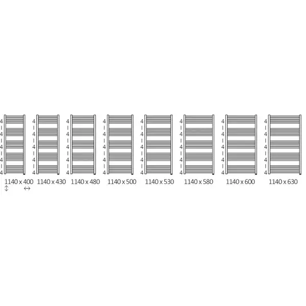 Рушникосушка Fiona One 1140х430 WWFIE114043K9M5E8P Terma