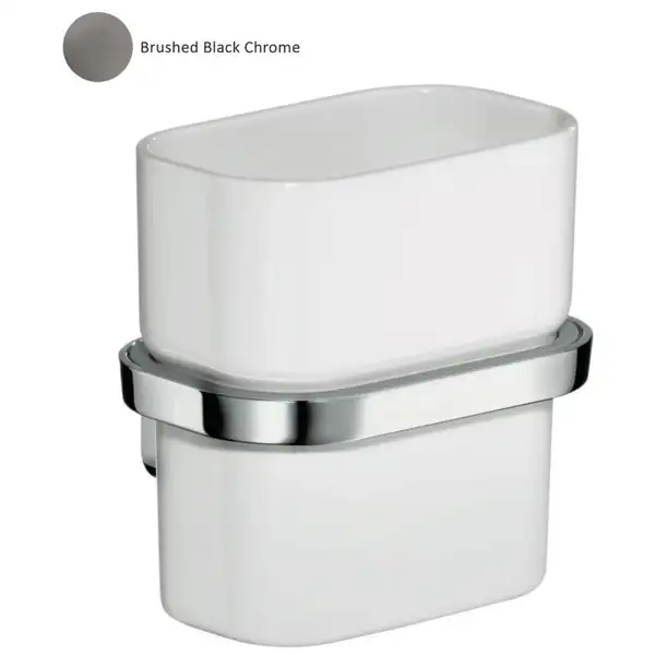 Стакан для зубних щіток Axor Urquiola, brushed black chrome (42434340)