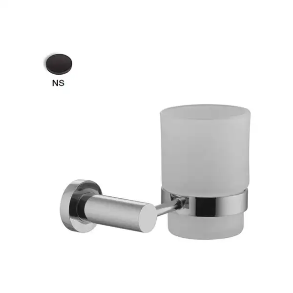 Fima Carlo Склянка з утримувачем Fima Rotola скло, Чорний матовий (F6003_1NS)