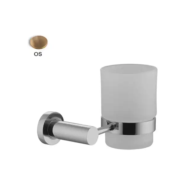 Fima Carlo Склянка з утримувачем Fima Rotola скло, Золото брошене (F6003_1OS)