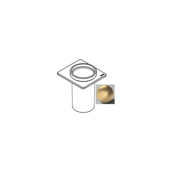 Склянка для щіток Sonia S-Cube Brushed Gold 85х110х95 мм, золото матове (182091)