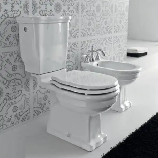 Кришка Artceram Hermitage Soft-close, білий/бронза (HEA005 01; 72)