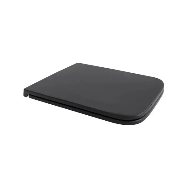 Сидіння-кришка для унітазу Mixxus Premium SEAT COVER QUADRO-2001 BLACK з мікроліфтом 427х344х39mm ( (MP6616)