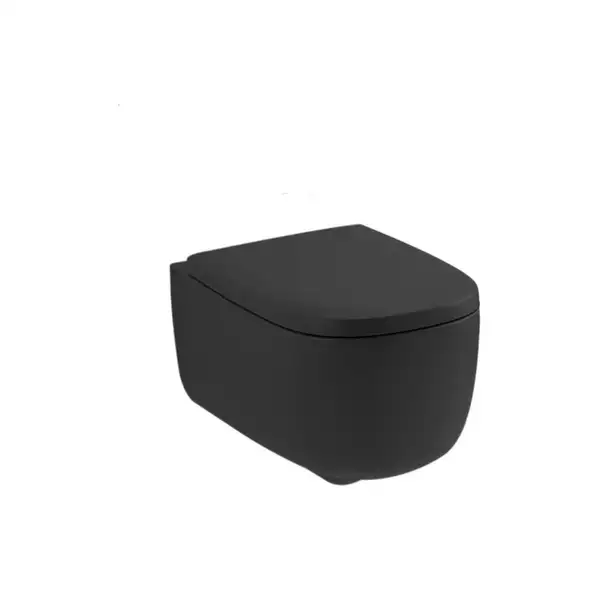 Nic-Design Кришка для унітазу Nic Design Ovvio, чорний глянець (005437008)