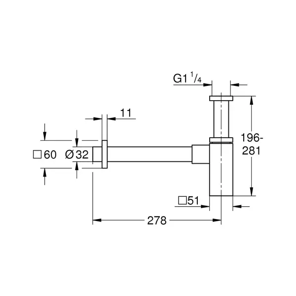 Сифон для раковини Grohe (40564000)