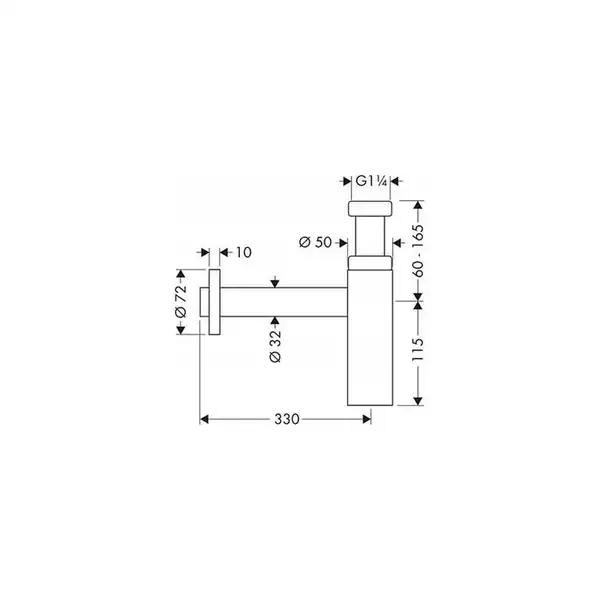 Сифон для умивальника Hansgrohe Flowstar (52105140)