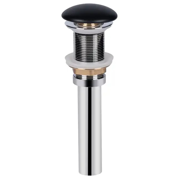 Донный клапан для раковины Qtap PU03 70х70х227.5 Matt black (QT066PU03MB)