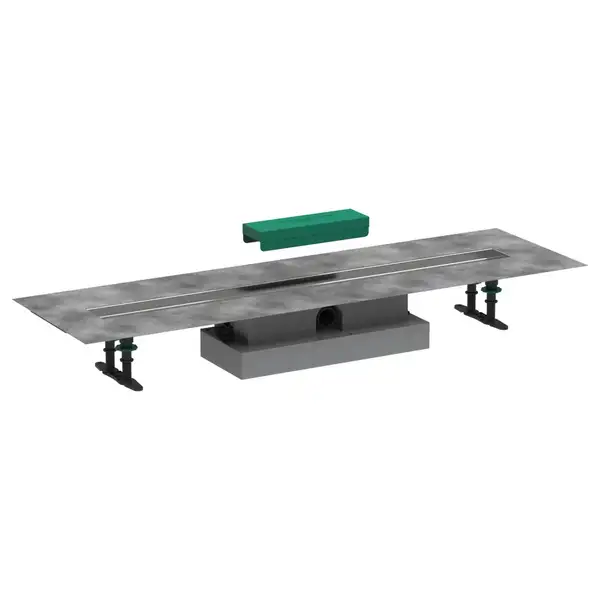 Дренажный канал для плоской установки 90 см Hansgrohe uBox universal (комплект внешняя и скрытая части) (56019180) фото 1 Aquada.com.ua