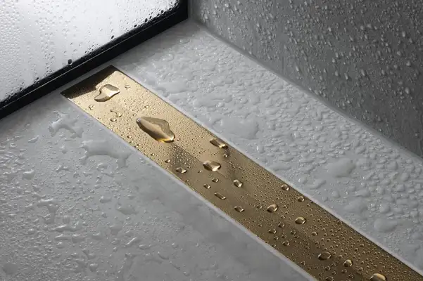 Трап для душа 90 см Hansgrohe RainDrain Flex, полированное золото (56045990) фото 3 Aquada.com.ua