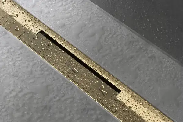 Внешняя часть трапа для душа, укорачиваемого 70 см Hansgrohe RainDrain Flex (полированное золото) 56050990
