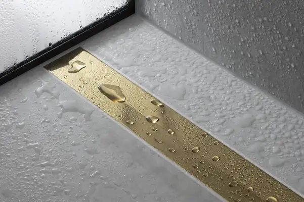 Внешняя часть трапа для душа, укорачиваемого 70 см Hansgrohe RainDrain Flex (полированное золото) 56050990
