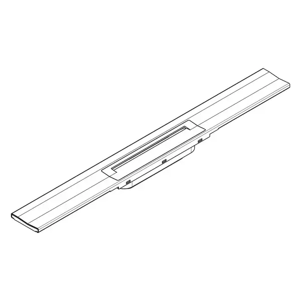 Внешняя часть трапа для душа, укорачиваемого 70 см Hansgrohe RainDrain Flex (полированное золото) 56050990